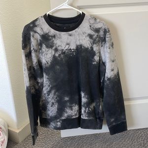Hollister, tie-dye crewneck